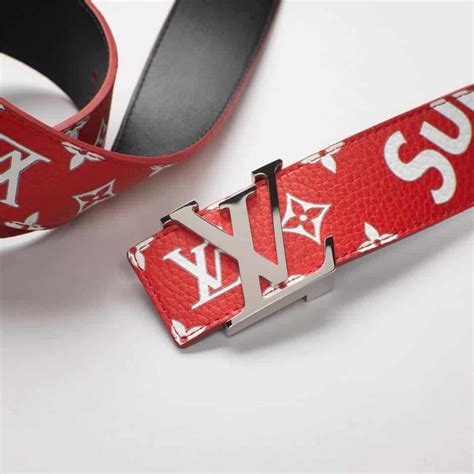 real vs fake supreme lv belt|louis vuitton supreme x real.